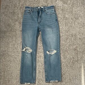 Abercrombie & Fitch Light Blue Ripped Jeans